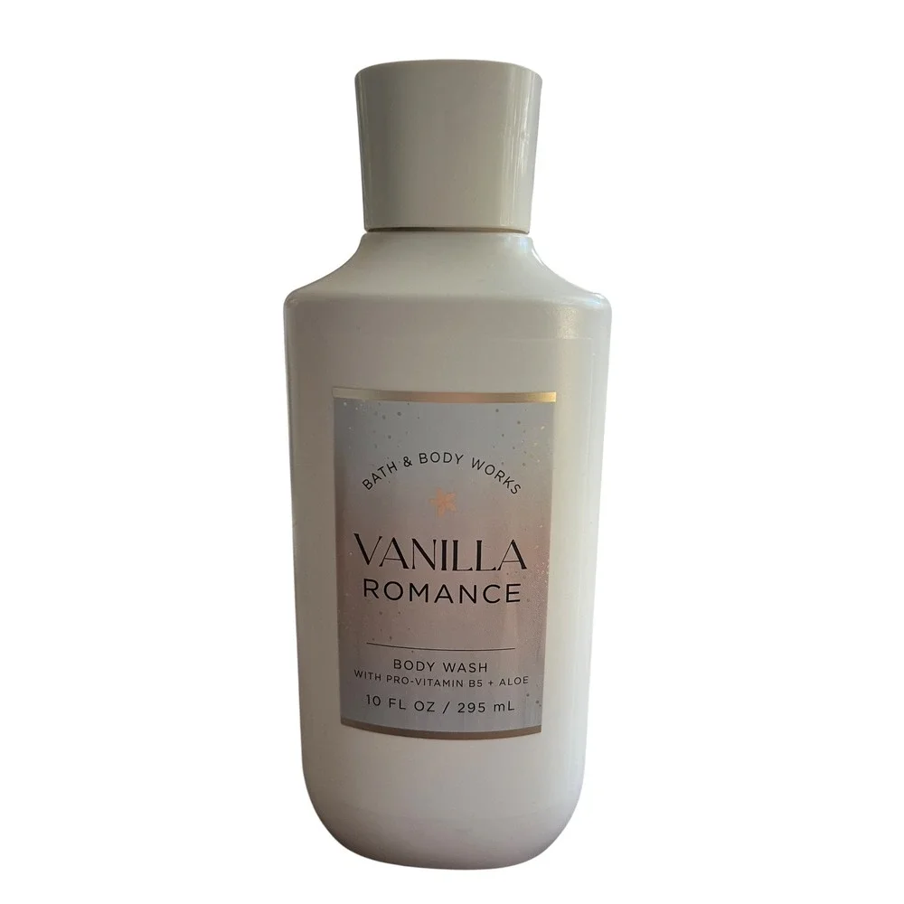 Bath & Body Works Vanilla Romance‎ Body Wash Pro-Vitamin B5 + Aloe 10 fl oz NWT